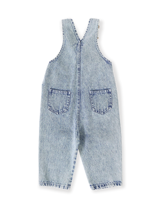 AUSTIN VINTAGE WASHED DENIM OVERALLS LIGHT DENIM