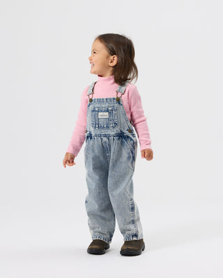 AUSTIN VINTAGE WASHED DENIM OVERALLS LIGHT DENIM