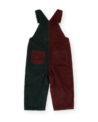 AUSTIN CORDUROY COLOUR BLOCK OVERALLS