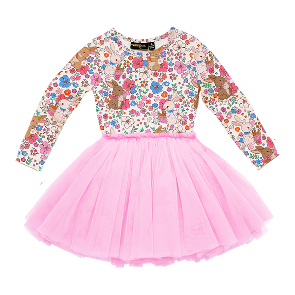 DITSY BUNNY LONG SLEEVE CIRCUS DRESS