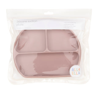 Silicone Suction Plate - Dusty Pink