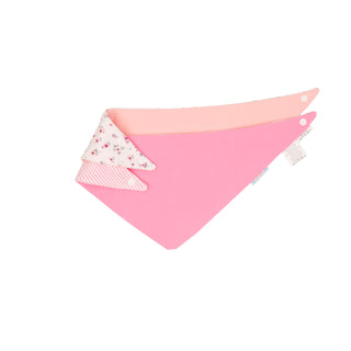 Bandana Bibs 2pk - Pink Petals