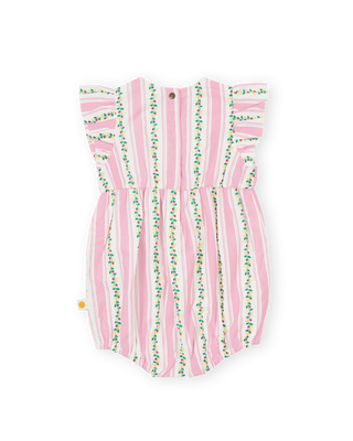 Antique Stripe Strawberry Lani Romper
