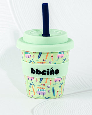 Reusable Babycino Bamboo Cup - Beach Bums (120ml)