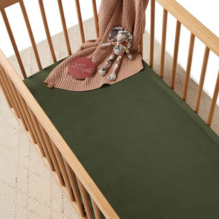 Olive | Fitted Cot Sheet