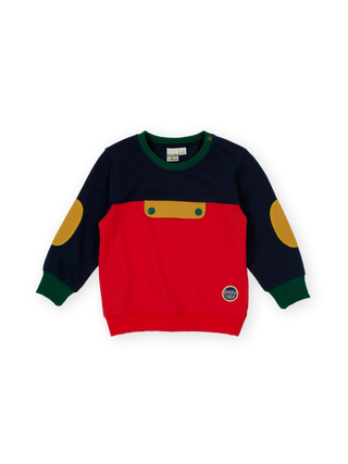 COLOUR BLOCK POCKET SWEATER