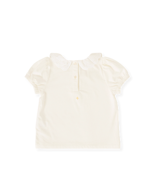 Laura Puff Sleeve Collar Top
