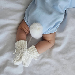 Cotton Tail Romper - Mist (Removable Tail)