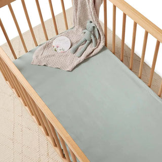 Sage | Fitted Cot Sheet
