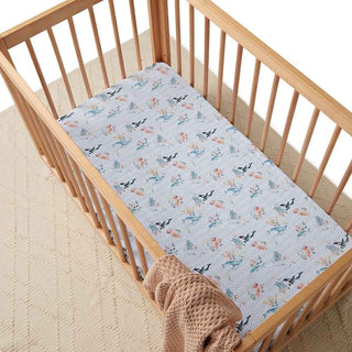Whale | Fitted Cot Sheet