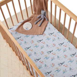 Whale | Fitted Cot Sheet