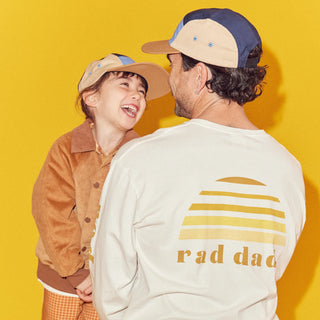 Rad Dad Spliced 5 Panel Twill Cap - Blues