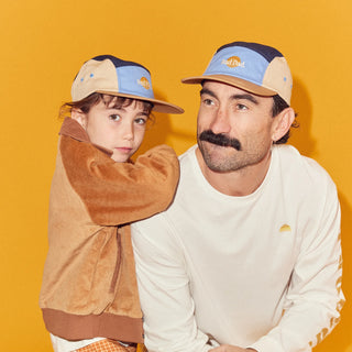 Rad Dad Spliced 5 Panel Twill Cap - Blues