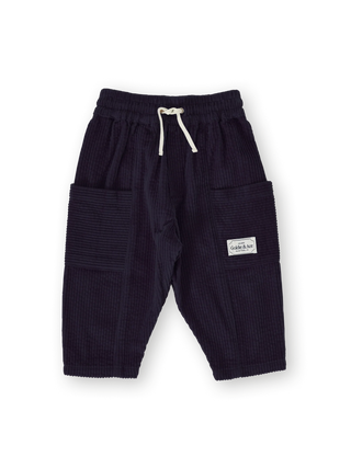KIT CORDUROY POCKET PANT NAVY