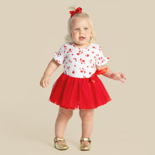 Alyssa Floral S/S Tutu Romper