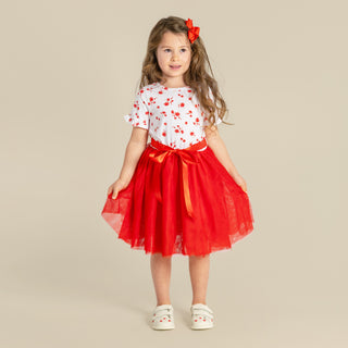 Alyssa Floral S/S Tutu Dress