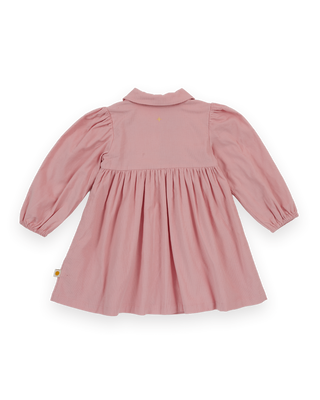WILD STRAWBERRY CORDUROY COLLAR DRESS