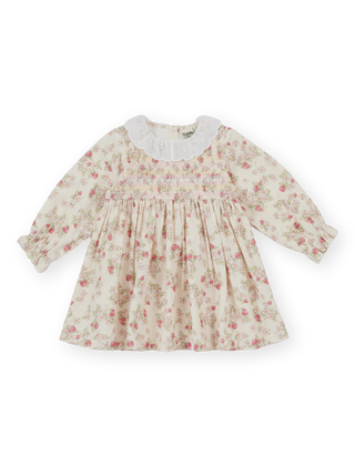 STRAWBERRY FIELDS SMOCKED DRESS
