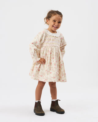 STRAWBERRY FIELDS SMOCKED DRESS