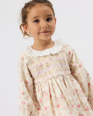 STRAWBERRY FIELDS SMOCKED DRESS