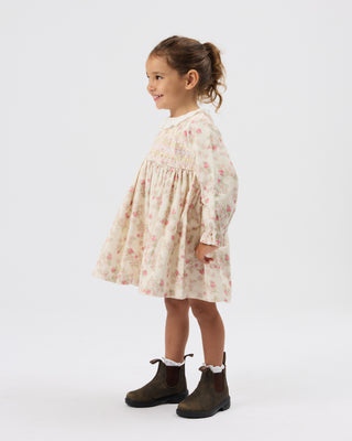 STRAWBERRY FIELDS SMOCKED DRESS