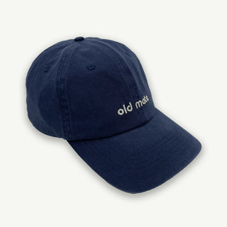 Old Mate Adult Washed Baseball Cap- Navy