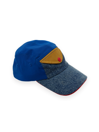 COLOUR BLOCK VINTAGE DENIM CAP