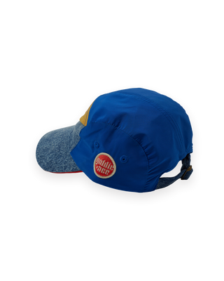 COLOUR BLOCK VINTAGE DENIM CAP