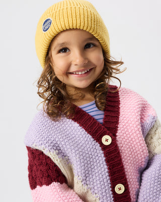 COLOUR BLOCK KNIT CARDIGAN