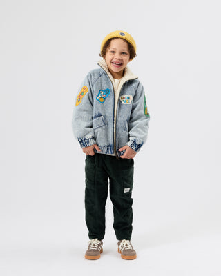 KIT CORDUROY POCKET PANT MOSS