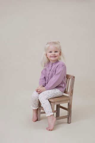Pink Detailed Knit Cardigan