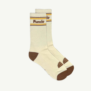 Funcle Organic Cotton Crew Sock Single - Natural