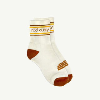 Rad Aunty Organic Cotton Crew Sock Single - Natural