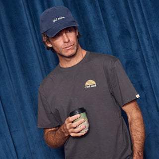 Old Mate Adult Washed Baseball Cap- Navy