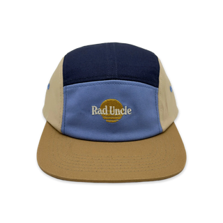 Rad Uncle Spliced 5 Panel Twill Cap - Blues