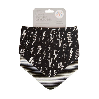 Bandana Bibs 2pk - Lightning