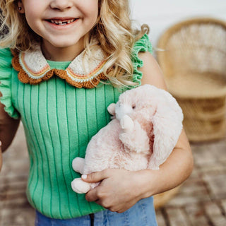 Tiny Standing Nibble Bunny - Pink Small