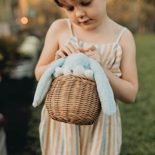 Tiny Standing Nibble Bunny - Maui Blue Small