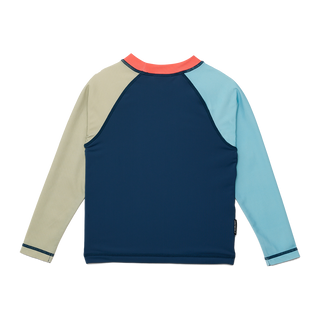 LONG SLEEVE RASH VEST Ocean Colourblock