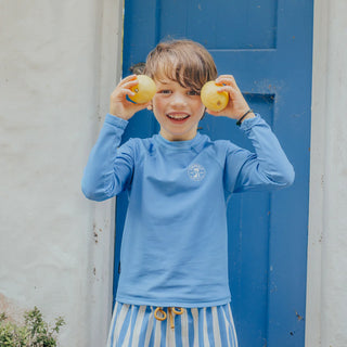 LONG SLEEVE RASH VEST Deep Sea Blue