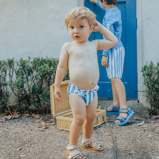 REUSABLE SWIM NAPPY Deep Sea Stripe