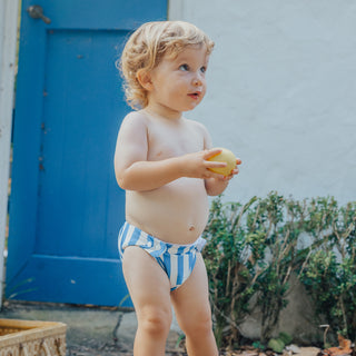 REUSABLE SWIM NAPPY Deep Sea Stripe