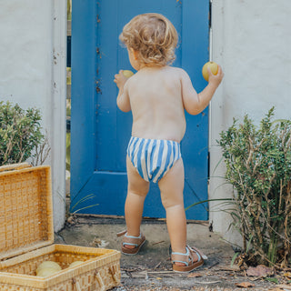 REUSABLE SWIM NAPPY Deep Sea Stripe