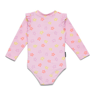 BABY LONG SLEEVE SWIMSUIT - Hibiscus Bloom