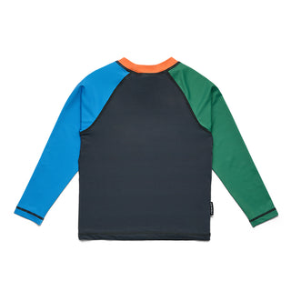 LONG SLEEVE RASH VEST - Seaside Colourblock