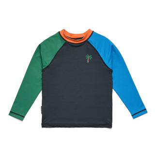 LONG SLEEVE RASH VEST - Seaside Colourblock