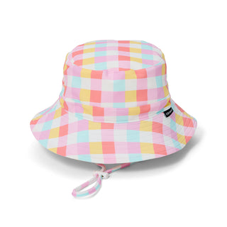 SWIM BUCKET HAT - Pop Gingham