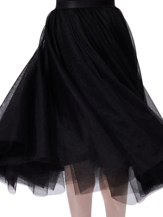 N280C Etoile Long Tutu Skirt - CHILD Black