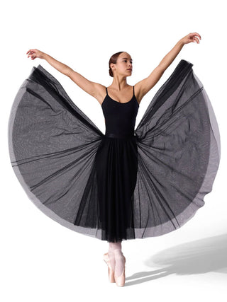 N280C Etoile Long Tutu Skirt - CHILD Black