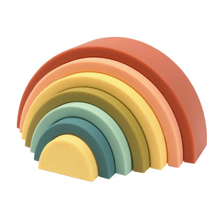 Silicone Rainbow Stacker - Cherry
